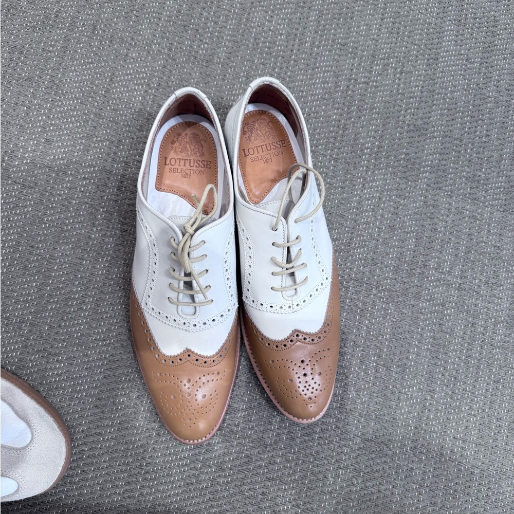 Brand new handmade Lottusse leather derby loafers
